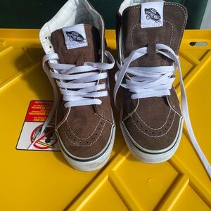 Vans Men's Brown Suede High-Top Sneakers